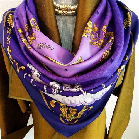 purple and gold hermes scarf|hermes scarf outlet.